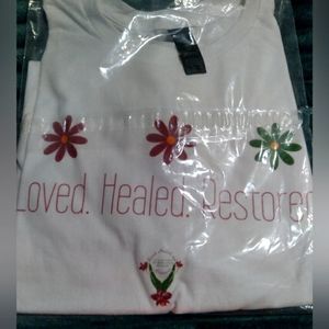 Loved,Healed and Restored T-shirt w/ flowers 💐 Unisex T-shirt Size Small - 2XL